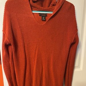 Rachel Zoe burnt orange sweater